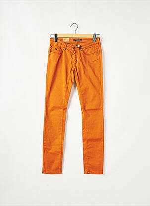 Pantalon slim stretch taille normale orange MAISON SCOTCH femme