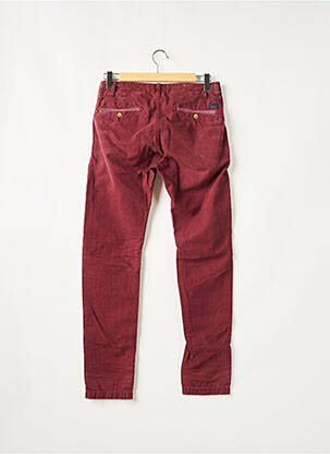 Pantalon chino fermeture zippée sous rabat boutonné taille normale rouge SCOTCH & SODA femme