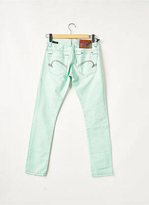Pantalon 7/8 fermeture zippée sous rabat boutonné taille normale vert ONE GREEN ELEPHANT femme