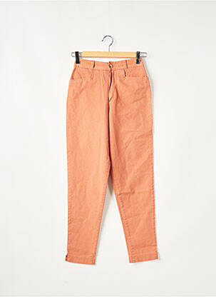 Pantalon droit orange LADY SPENCER' S pour femme