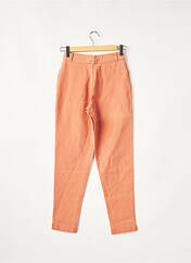 Pantalon droit orange LADY SPENCER' S pour femme seconde vue