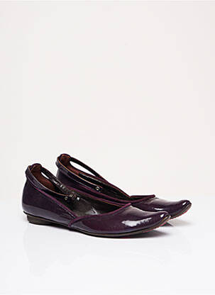Ballerines matière lisse talon plat jusqu'à 3cm violet IPPON STYL femme