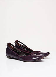 Ballerines matière lisse talon plat jusqu'à 3cm violet IPPON STYL femme