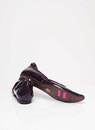 Ballerines matière lisse talon plat jusqu'à 3cm violet IPPON STYL femme