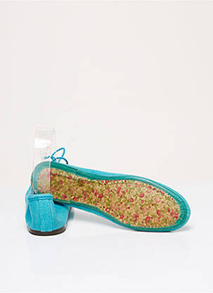 Ballerines matière lisse talon plat jusqu'à 3cm bleu BILL TORNADE femme