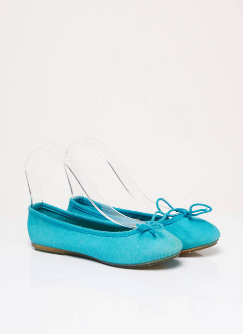 Ballerines matière lisse talon plat jusqu'à 3cm bleu BILL TORNADE femme