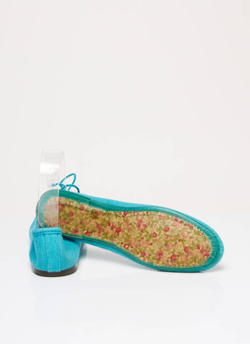 Ballerines matière lisse talon plat jusqu'à 3cm bleu BILL TORNADE femme