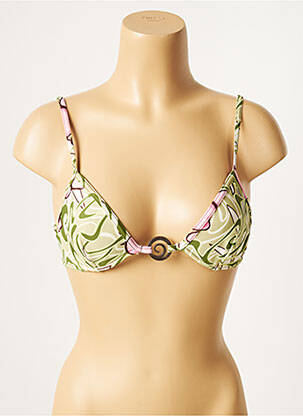 Haut de maillot de bain stretch vert CULTURE BEACH femme