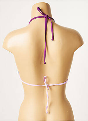 Haut de maillot de bain stretch haut triangles bleu SANS MARQUE femme