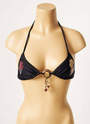 Haut de maillot de bain stretch haut triangles noir CULTURE BEACH femme