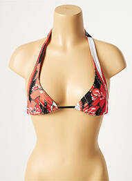 Haut de maillot de bain stretch haut triangles orange CULTURE BEACH femme
