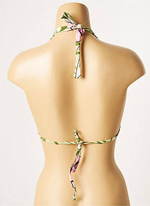 Haut de maillot de bain stretch haut triangles vert CULTURE BEACH femme