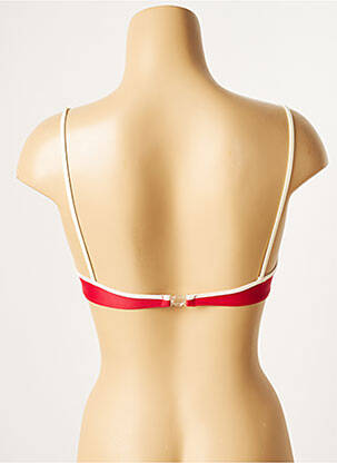 Haut de maillot de bain stretch haut triangles rouge SANS MARQUE femme