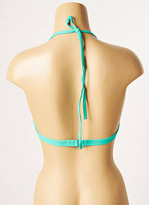 Haut de maillot de bain stretch haut triangles vert D NU D femme