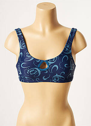 Haut de maillot de bain stretch haut bandeau bleu CHIPIE femme