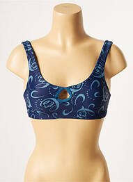 Haut de maillot de bain stretch haut bandeau bleu CHIPIE femme