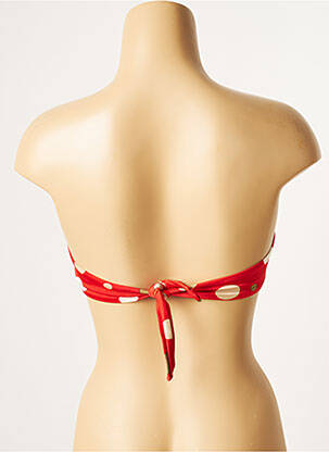Haut de maillot de bain stretch haut bandeau rouge SANS MARQUE femme