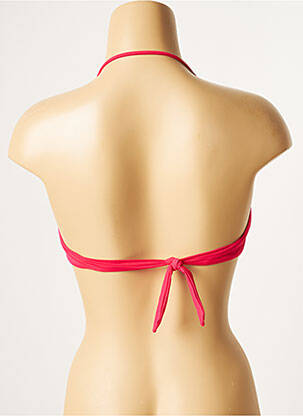 Haut de maillot de bain stretch haut soutien-gorge avec mousse de rembourrage amovible rose SANS MARQUE femme