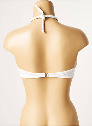 Haut de maillot de bain stretch haut bandeau blanc SANS MARQUE femme