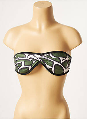 Haut de maillot de bain haut bandeau haut bandeau vert TARA JARMON femme