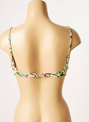 Haut de maillot de bain stretch haut triangles vert CULTURE BEACH femme