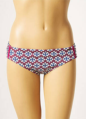 Bas de maillot de bain imprimé fantaisie culotte violet BANANA MOON femme