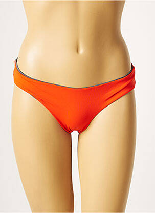 Bas de maillot de bain tissage satiné culotte orange LAURA URBINATI femme