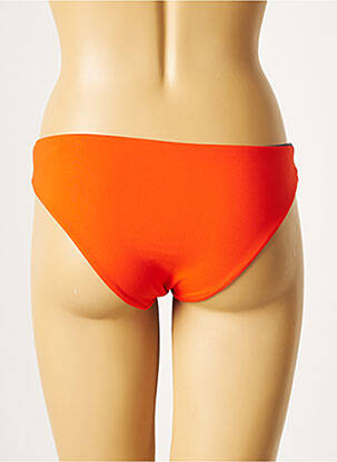 Bas de maillot de bain tissage satiné culotte orange LAURA URBINATI femme