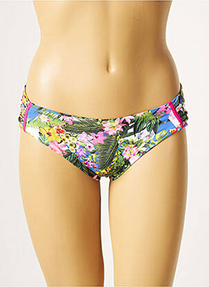 Bas de maillot de bain tissage satiné culotte vert BANANA MOON femme