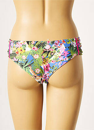 Bas de maillot de bain tissage satiné culotte vert BANANA MOON femme