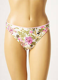 Bas de maillot de bain imprimé fantaisie culotte beige SANS MARQUE femme