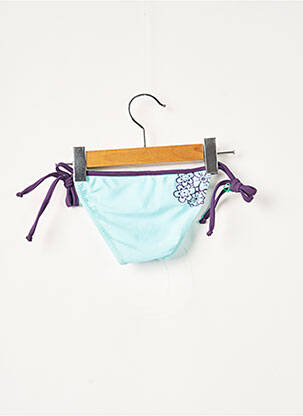 Bas de maillot de bain sérigraphie bleu SANS MARQUE fille