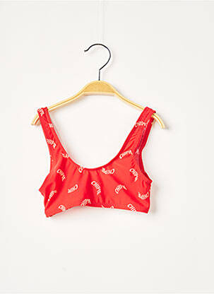 Haut de maillot de bain stretch rouge CHIPIE fille
