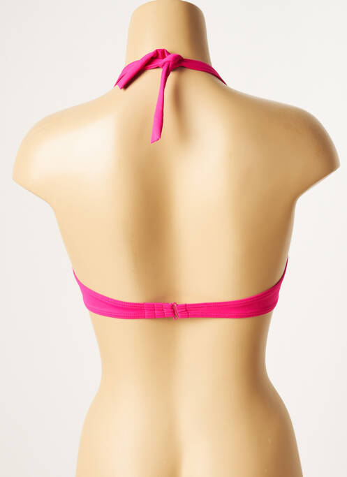 Haut de maillot de bain stretch haut triangles rose D NU D femme