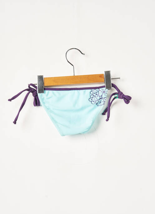 Bas de maillot de bain imprimé fleurs bleu SANS MARQUE fille