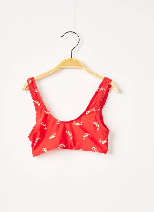 Haut de maillot de bain stretch rouge CHIPIE fille