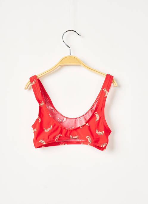 Haut de maillot de bain stretch rouge CHIPIE fille
