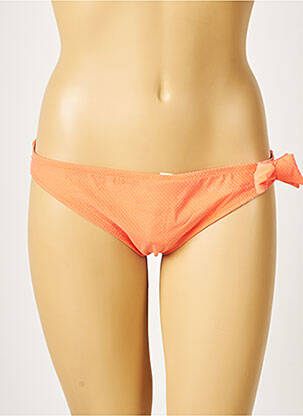 Bas de maillot de bain tissage texturé culotte orange PRINCESSE TAM-TAM femme