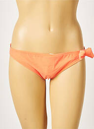 Bas de maillot de bain effet matière satinée culotte orange PRINCESSE TAM-TAM femme