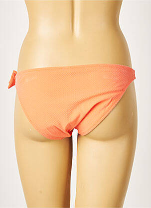 Bas de maillot de bain tissage texturé culotte orange PRINCESSE TAM-TAM femme