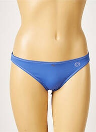 Bas de maillot de bain tissage satiné culotte bleu MORGAN femme