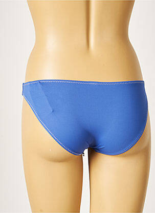 Bas de maillot de bain tissage satiné culotte bleu MORGAN femme