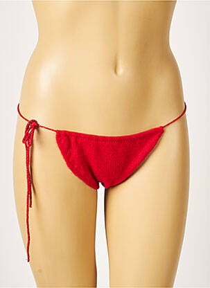 Bas de maillot de bain fermeture liens à nouer bikini rouge ZADIG & VOLTAIRE femme