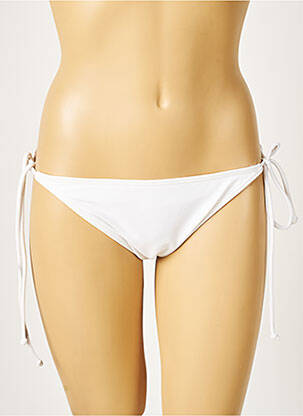 Bas de maillot de bain tissage satiné bikini blanc BILLABONG femme