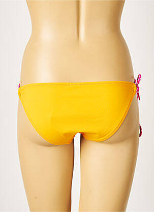 Bas de maillot de bain tissage satiné bikini orange DIVINE femme