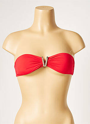 Haut de maillot de bain haut soutien-gorge avec mousse de rembourrage amovible haut soutien-gorge avec mousse de rembourrage amovible rouge MORGAN femme