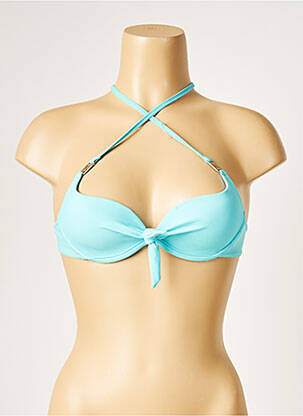 Haut de maillot de bain haut soutien-gorge moulé haut soutien-gorge moulé bleu LIVIA femme