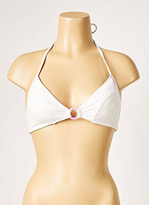 Haut de maillot de bain stretch haut soutien-gorge avec mousse de rembourrage amovible beige BANANA MOON femme