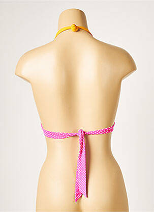 Haut de maillot de bain stretch haut triangles orange DIVINE femme