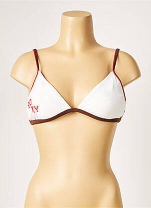 Haut de maillot de bain stretch haut soutien-gorge avec mousse de rembourrage amovible blanc ROXY femme